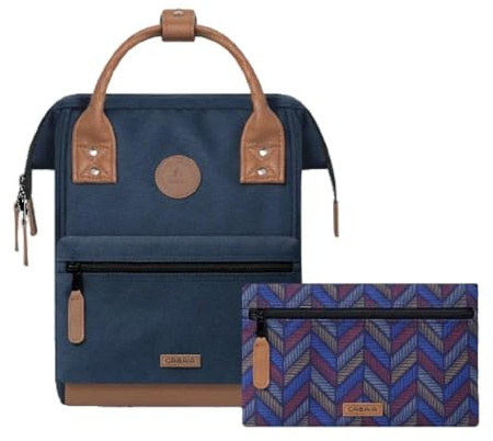 CABAIA Sac à Dos Adventurer Chicago 10L - Ordinateur 10,5 - Déperlant | Bagage cabine · Ouverture grand angle · Système MOLLE pochettes interchangeables · Certifié Vegan · Conçu pour durer
