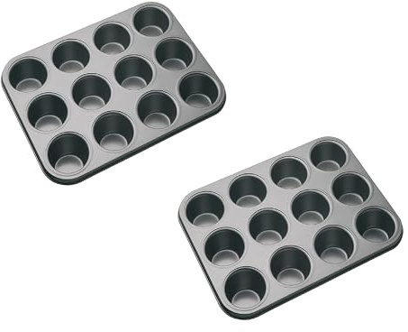 Muffinblech 12 Cup Muffin Pan Antihaft Muffin Cupcake Form Backform für Muffins oder Cupcakes, Backform