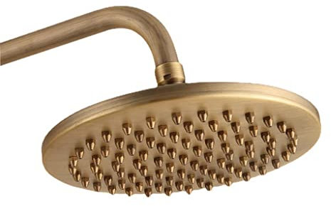 SXHRR Soffione Doccia Soffione Doccia Fisso da 8 Pollici, ugello Superiore a Fiore Grande, soffioni Doccia a Pioggia a Pioggia Regolabili con Sfera Girevole in Ottone Tondo