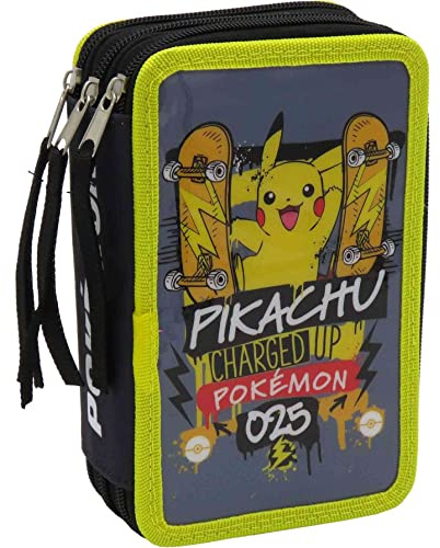 CYP BRANDS Pennino Pokemon Triple, Giallo, unico, giallo, único, Casual, EP-343-PK