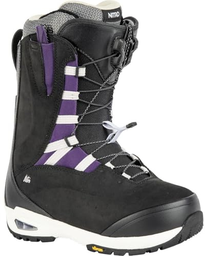 Nitro Bianca TLS Botas de Snowboard, Mujeres, Black-Purple, 265