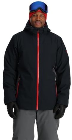 Spyder Herren Standard Mega 3 in 1 Isolierte Skijacke, Schwarz, Größe L