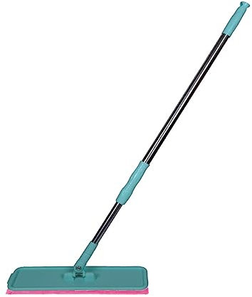 Healeved 2pcs Microfiber Mop Head Replacement Red Coral Mop Pad Refill for Household Cleaning Sturdy Cap for Wet and Dry Floor Use