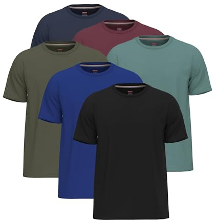 6 Pack T Shirts for Men UK 100% Cotton Tshirts | Premium Plain Crew Neck Mens T Shirts Multipack