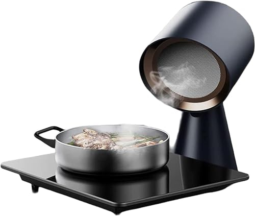 UE-MAOLU Mini Cappa aspirante Portatile con modalità a 2 Marce, Forte aspirazione 3,5 m³/min, Cappa aspirante in Acciaio Inossidabile, per casa, pentola Calda da Cucina, Barbecue