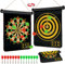 Flintronic Double-Sided Magnetic Dart Board Set 15 Inches (Comes With 14 Darts)