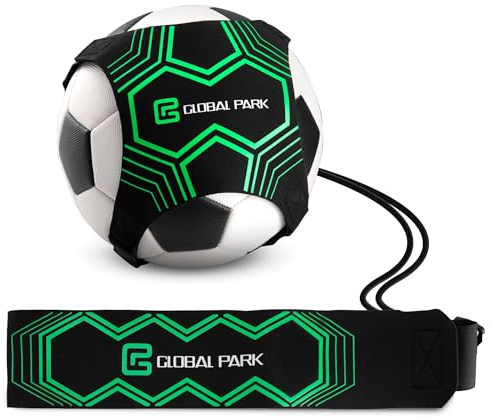 Global Park fotboll/volleyboll/rugby kast kasttränare solo övningshjälp kontrollfärdigheter justerbar (fluorescerande)