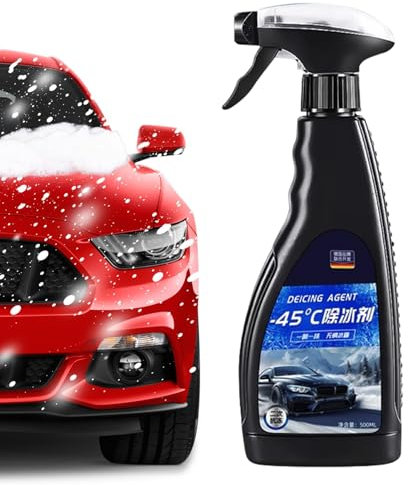 Spray para derretir hielo – 500 ml, spray eliminador de hielo y escarchas, spray de nieve para ventana, líquido de descongelación para cierre de llave, anticongelante para ventana de coche,
