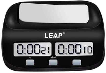 MagiDeal Digitale Schachuhr, Schachspiel-Timer, Timing, professionell, tragbarer internationaler Schach-Timer, Spiel-Timer,