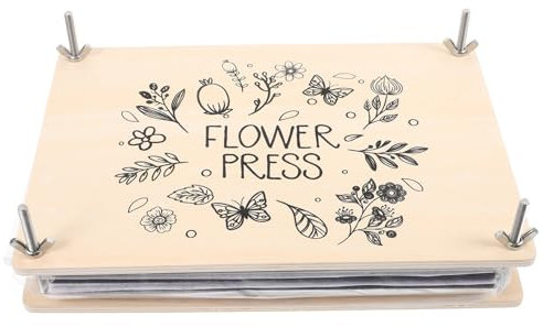 Gadpiparty Blumenpress Satz Für Erwachsene Holzblumenpresse Mit Stabiler Platte Selbstgemacht Presswerkzeug Für Getrocknete Blumen Pflanzenproben Basteln
