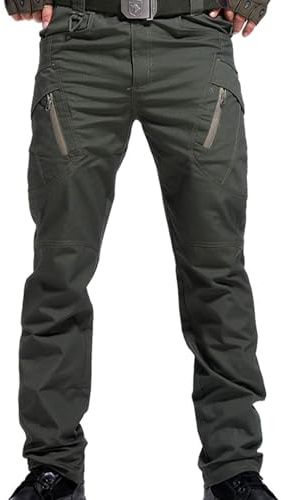 Generisch Taktische Hose Herren Baumwolle Cargohose Militär Tactical Hose Cargo Jeans Outdoor Arbeitshosen Männer Leichte Wanderhose Atmungsaktiv Große Größen Outdoorhose M-5XL