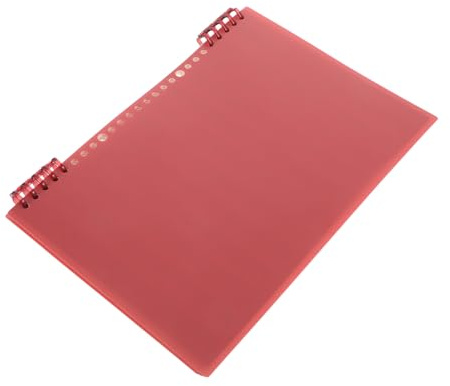 TOVINANNA Notenbuch für Kinder mit Herausnehmbarem Ringordner B5 Vintage Stil Rotes Notenheft aus Papier und Kunststoff Vielseitig für Musikunterricht zu Hause