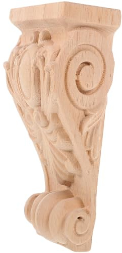 JOINPAYA Chapiteau en Bois Massif Sculpté Style Européen Surface Lisse et Finition Pratique pour Décoration Murale Rustique et Chic