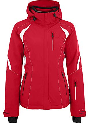 Bergson SNOWTASTIC | Damen Skijacke - Sportliche Damen Skijacke mit Supra-Tex 20.000 Membran, Normal-/Kurz-/Langgrößen, 100% wasserdicht (20.000 mm Wassersäule) & verschweißte Nähte, Winddicht & höch