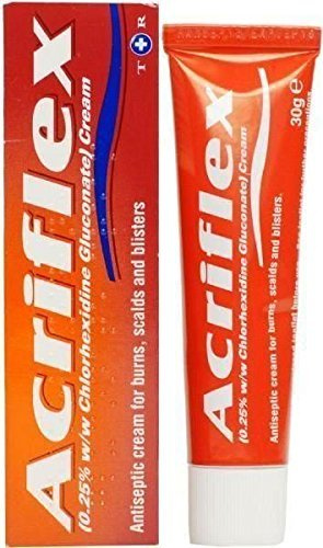 SIX Packs of Acriflex Antiseptic Cream 30g