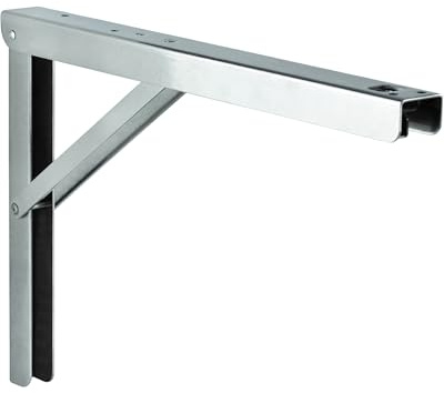 Schwerlast-Konsole Klappkonsole EDELSTAHL Tisch & Sitzbank Klappträger klappbar PROFI LINE | 400 x 270 x 30 mm | Tragkraft 180 kg | MADE IN GERMANY | 1 Stück - Klapptisch-Konsole für die Wand-Montage