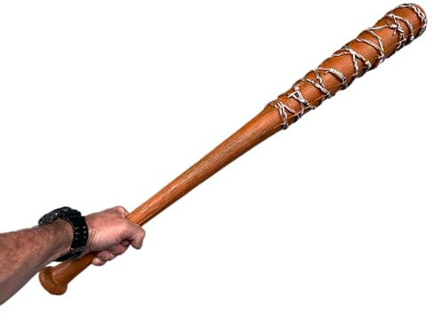 Realistic Foam Large Baseball Bat. Theatre Movie Horror Prop Fancy Dress Accessories (BARBED Wire Baseball Bat)
