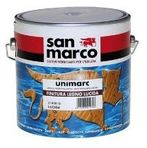 San Marco UNIMARC Finitura Legno Vernice protettiva trasparente, colore: Lucida, size: 2,5 lt
