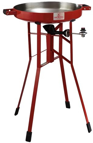FIREDISC Original 380 Tall Outdoor Portable Propane Cooker in Fireman Red TCGFD22HRR, Camping, Backpacking, and Camping Grill, Single Burner Stove and Tailgate Essential
