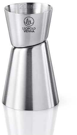 LEOPOLD Medidor Bar INOX. Mate 20/40 ml, Silberfarben