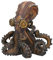 Nemesis Now Octo-Steam Figurine de Pieuvre de Style Steampunk de Couleur Bronze - 19 cm