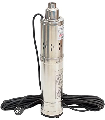 WEISBACH Tiefbrunnenpumpe 2400l/h 550W 7,5bar Ø102mm Rohrpumpe Brunnenpumpe Tauchpumpe