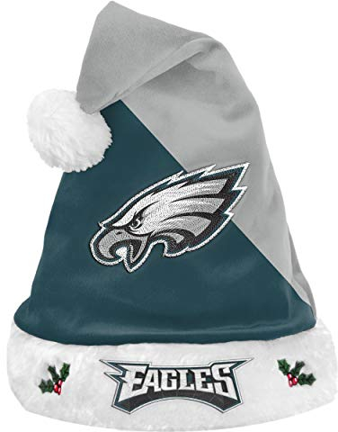 FOCO Philadelphia Eagles NFL 2021 Colorblock Santa Hat - Stück