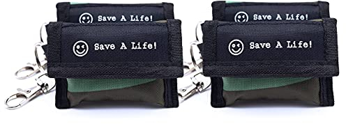 mantuuu® CPR Beatmungsmaske im 4er Set - praktisches Erste Hilfe Set mit Einweghandschuhen - Kleiner Schlüsselanhänger mit Karabiner