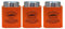 Nobel Set of 3 Tea Coffee Sugar Canisters - Vintage Home (Orange)