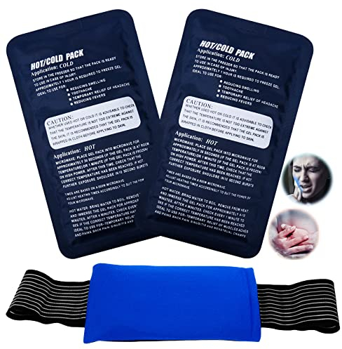 Ice Packs for Injuries Reusable(3 Piece Set),Gel Hot & Cold Ice Packs,Joint Pain, Muscle Pain, Ice Packs with Adjustable Straps, Treat Arms, Shoulders, Knees, Legs Back and More