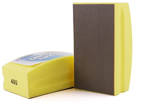 YDROWN Diamond Hand Polishing Pads Foam Back for Glass Granite Marble Concrete Stone Sanding and Polishing (400 Grit)