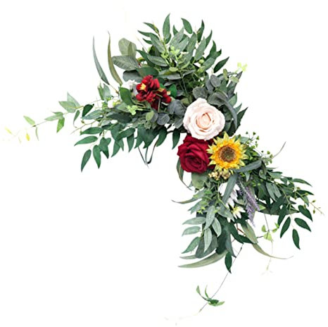 ifundom Emulationsblume Blumenanhänger Für Stuhlschmuck Seidenmaterial Partyzubehör Für Hochzeitsdekoration Grün