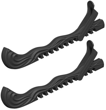 CUNTAUK Skridskoskydd, hockeyskor skridskor bladskydd, justerbara spännen skridskoåkning skydd figur skridskor skydd ishockey tillbehör för tonåringar barn s skridskoskridskor (svart, liten)