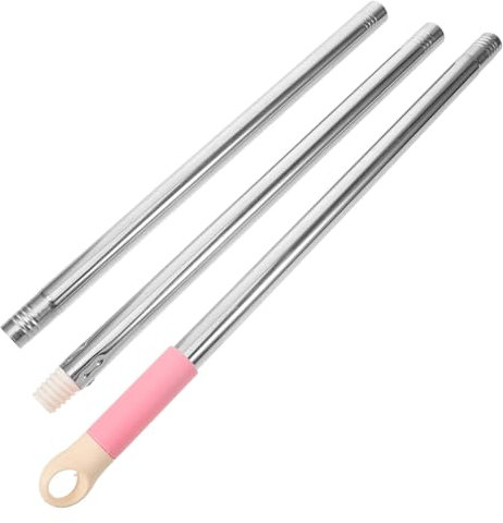 WHAMVOX Mango De Trapeador 3 Secciones 123 Cm Acero Inoxidable Ajustable Repuesto Varilla Para Trapeador Doméstico Accesorio Limpieza