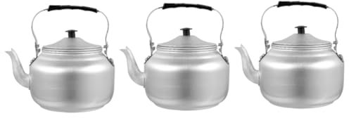 Cabilock 3st Übergießen Drücken Sie Kleiner Elektr Heißes Wasser Elektrisch Sieb Vintage Teekessel Kaffee Wasserkocher Leichte Kaffeekanne Teekessel Im Vintage-stil Led Aluminium