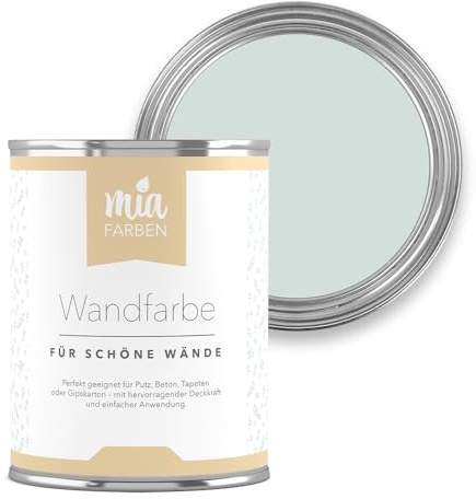 miafarben Wandfarbe für Wände & Tapeten matt 2,5L (Leiser Waldhauch) | Hochdeckend & matt für Wände, Decken und Tapeten – sanfte Farbtöne, wasserbasierte Innenfarbe für Wohnräume