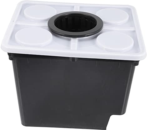 BESPORTBLE Hydroponic Soilless Cultivation Bucket Lid Black for Greenhouse Vegetable and Flower Planting Sturdy Plastic Planter for Indoor and Outdoor Garden Use