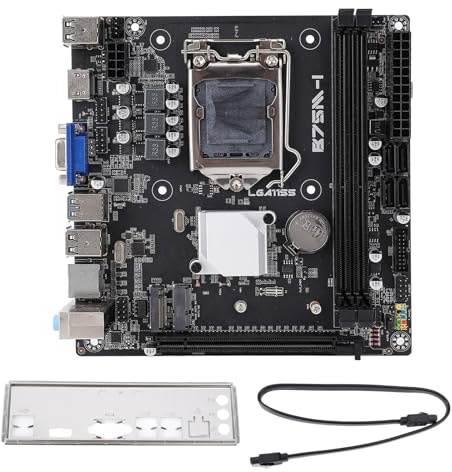 B75M-I Motherboard, 2xDDR3 Memory Max 16GB, LGA1155 CPU, PCI E3.0X16, Serial ATA 3.0, VGA, HDMI, M.2 ITX Mining Mainboard for Core I7 I5 I3