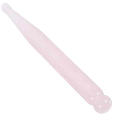SAFIGLE Rosenquarz Massagegerät für Muskelentspannung und Hautrevitalisierung Natürlicher Massage Stab aus Rosa Quarz für Ganzkörperanwendung