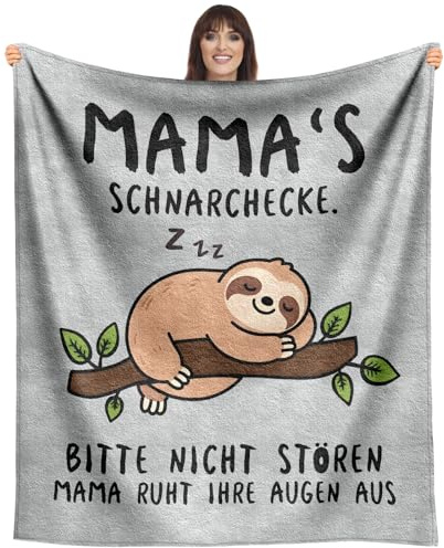SDOES Geschenke für Mama, Muttertagsgeschenk, Geburtstagsgeschenk für Mama, Kuscheldecke Geschenk für Mutter zum Geburtstag, Geschenk für Mutter von Tochter Sohn für Weihnachten 152 × 127 cm