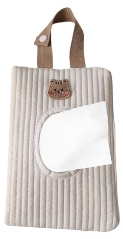 Générique Distributeur de Lingettes pour Bébé - Porte-Lingettes Portable pour Sac à Langes - Pochette Rechargeable à Fermeture Éclair pour Voyage, Poussette et Voiture