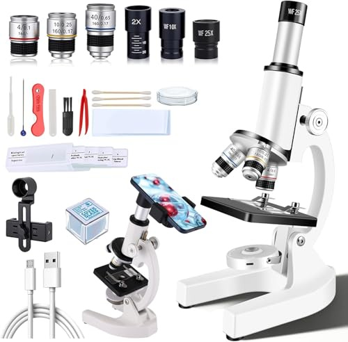 Microscopio monoculare 40X-2000X, adatto per adulti studenti
