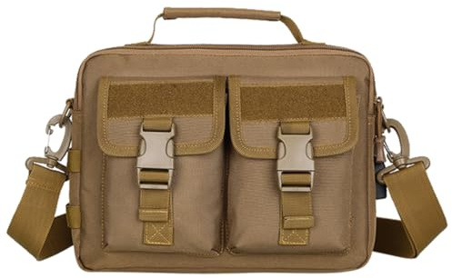 SOLUSTRE Angeltasche Umhängetasche für Outdoor Angler mit Separaten Fächern Organizer für Angelzubehör Robustes Material zum Campen und Wandern