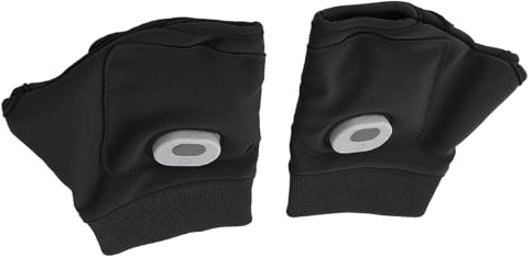 KKPLZZ Heated Gloves, 3 Heat Levels USB Rechargeable Battery 1800mAh, Fingerless Electric Heating Gloves for Men and Women, with PI Technology for Indoor Outdoor Winter Activities (Black)
