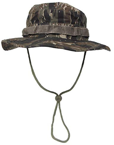 MFH Buschhut US mit Kinnband GI Boonie Rip Stop, L, Tigerstripe