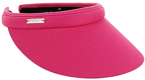 Seeberger Azalee Visor Baumwolle Baumwollvisor Sonnenvisor Sonnenschutz Blendschutz Strandvisor Damenvisor (One Size - Fuchsia)…