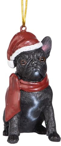 Design Toscano Christbaumschmuck, Französische Bulldoge
