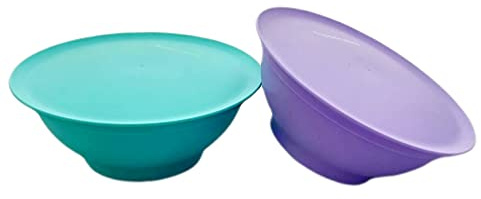 Tupperware SET (2) Allegra Dessert- Schälchen 275 ml 1x Flieder / Lila + 1x Mint Dessert Dessertschale