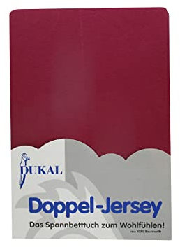 Dukal | Spannbettlaken oval für Kinderwagen Stubenwagen Wiegen Beistellbett | 46x82 – 47x82 cm | aus hochwertigem DOPPEL-Jersey | 100% Baumwolle | Farbe: Burgund