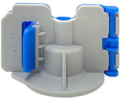 Karl Dahm Universelle Klapp-Zughaube blau, 150 Stück I Zughaube für alle Levelmac Nivelliersystem Gewindelaschen (Basis-, T-, & Kreuz-Laschen) I Geeignet für Fliesenstärke von 3-18 mm – 12480